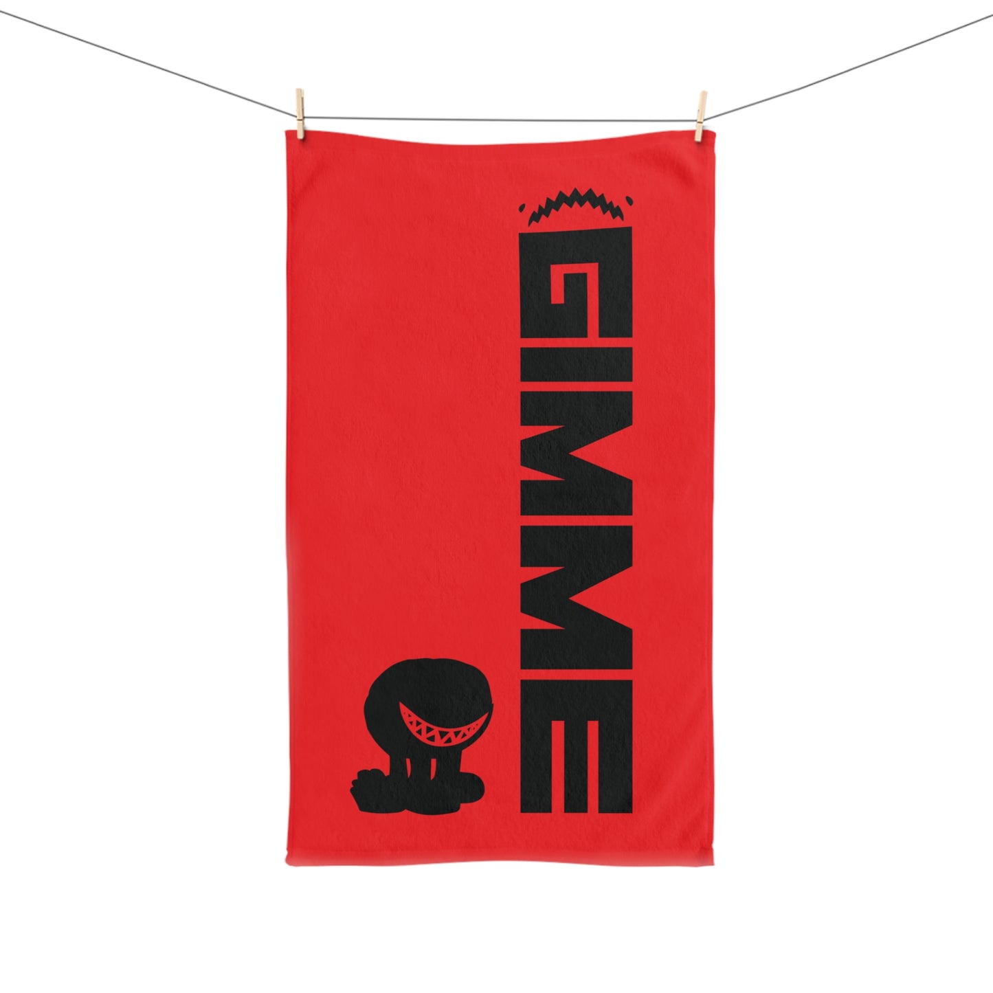 Gym Towel Red and Black