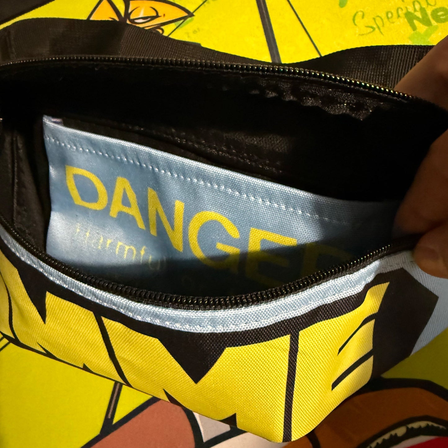 Cross Body Fanny Pack Blue Yellow