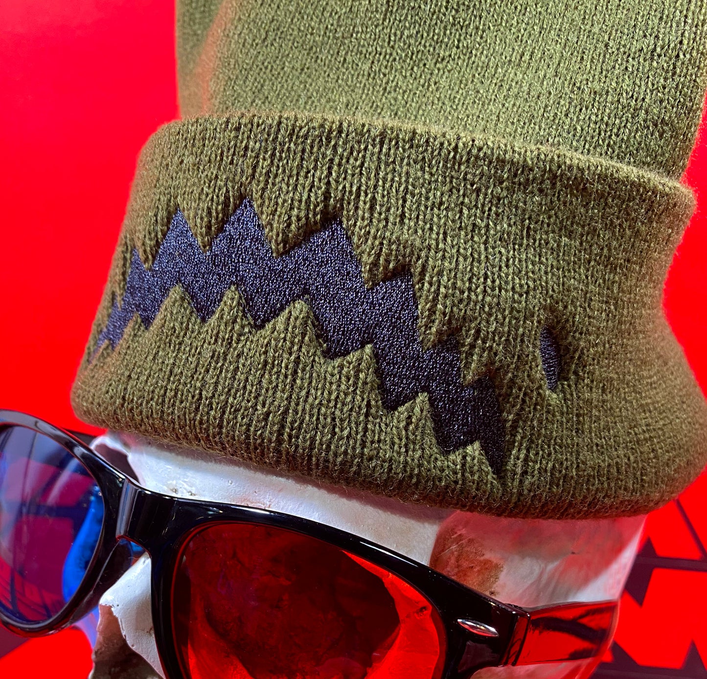 Gimme Project Cuffed Beanie Olive