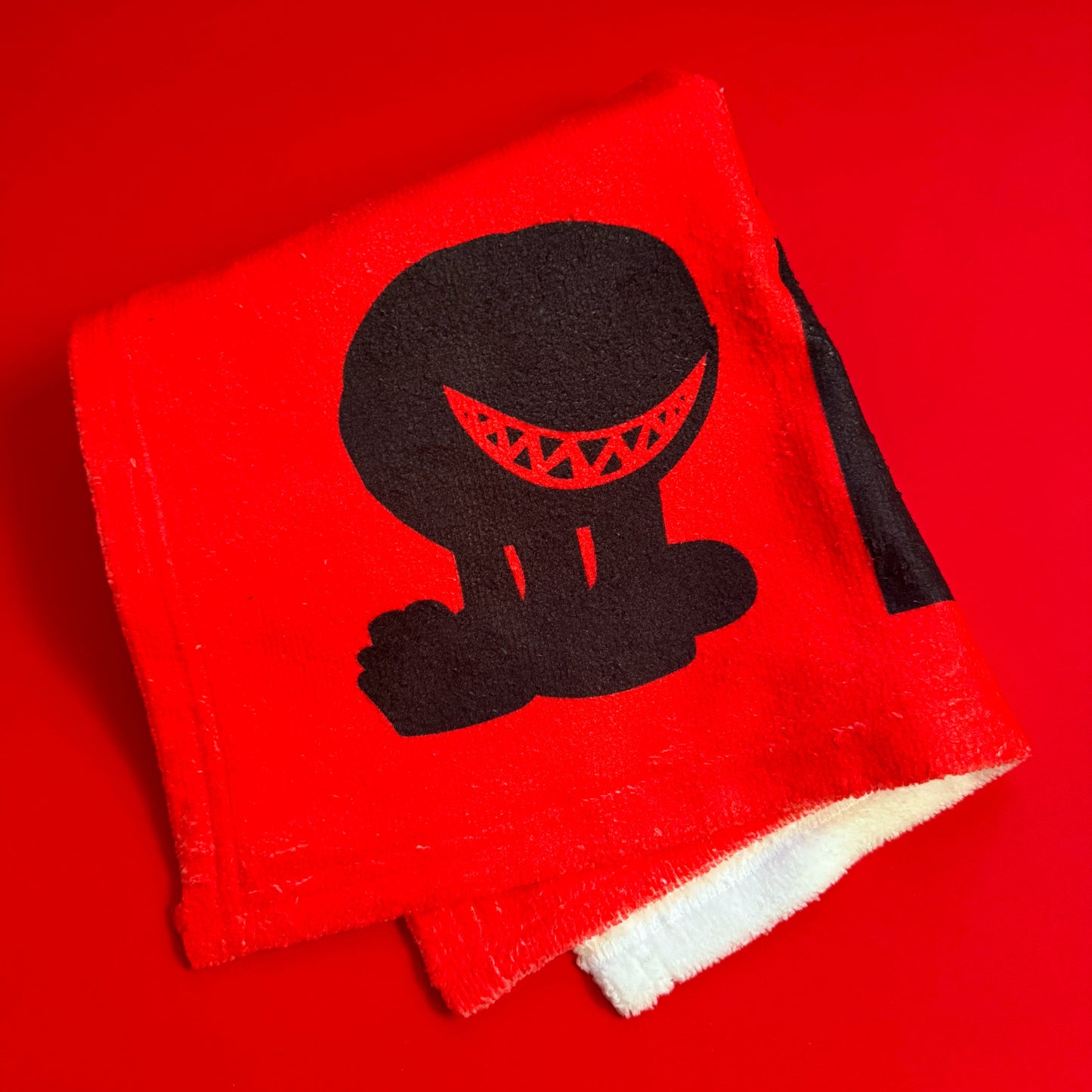 Gym Towel Red and Black