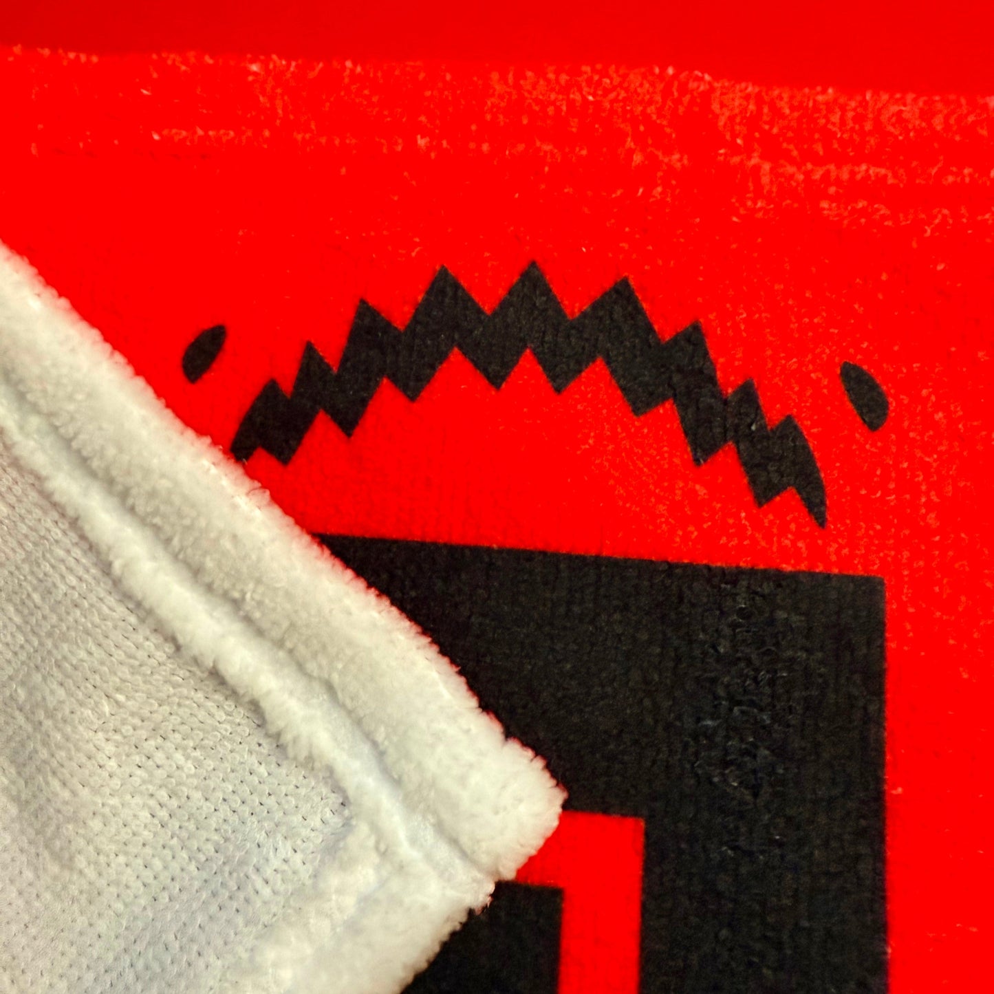 Gym Towel Red and Black