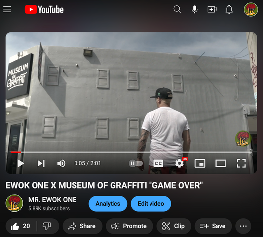 Mr Ewok One X MUSEUM OF GRAFFITI