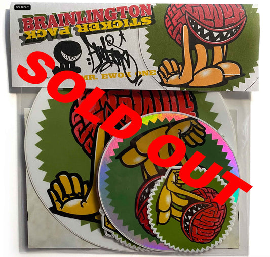 "Brainlington" variety Sticker Pack.