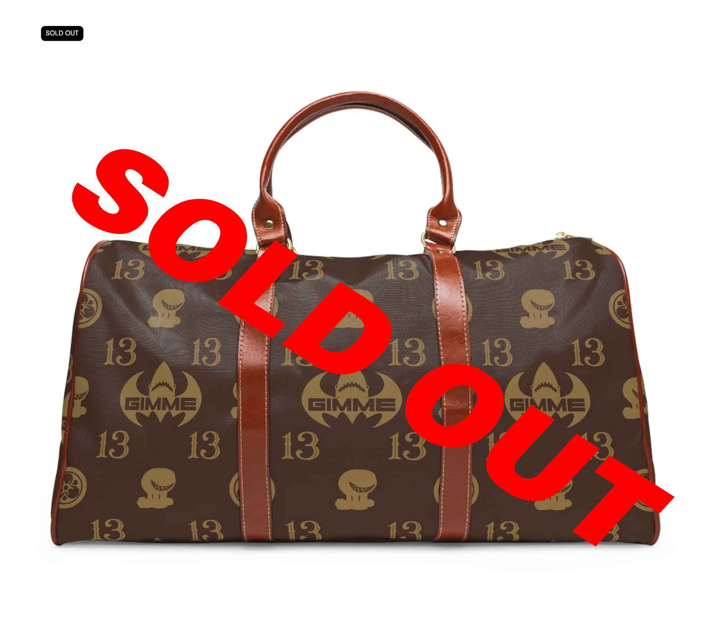 Waterproof Brown travel bag