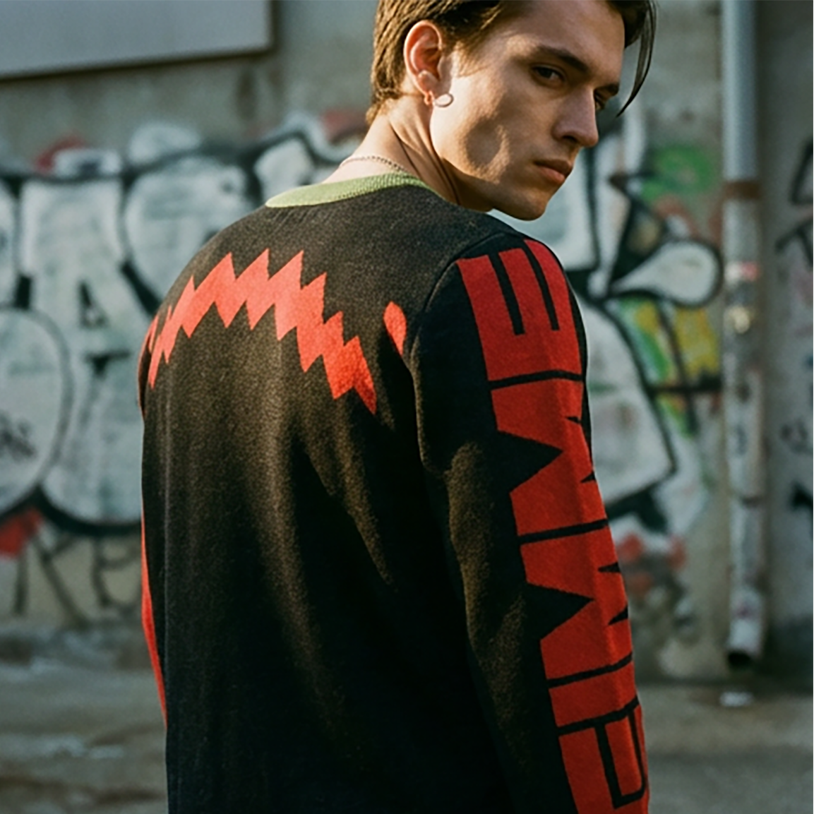 Brainlington Knitted Crew Neck Sweater