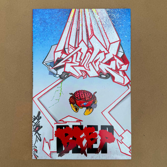 Hand painted graphic novel cover. 002