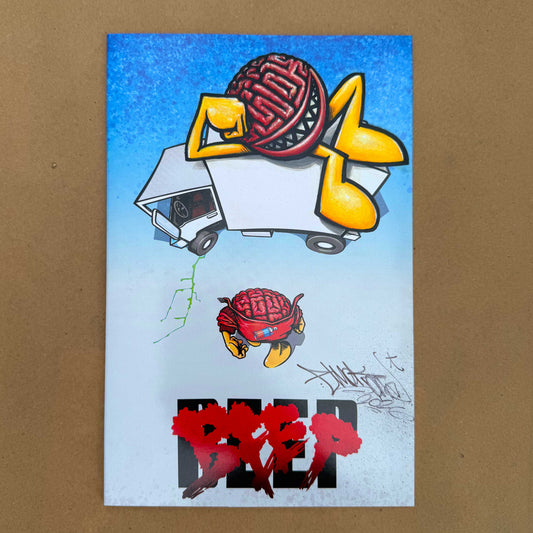 Hand painted graphic novel cover. 003