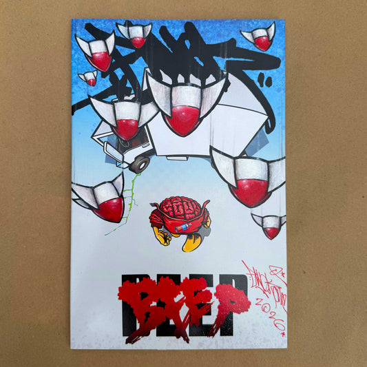 Hand painted graphic novel cover. 004