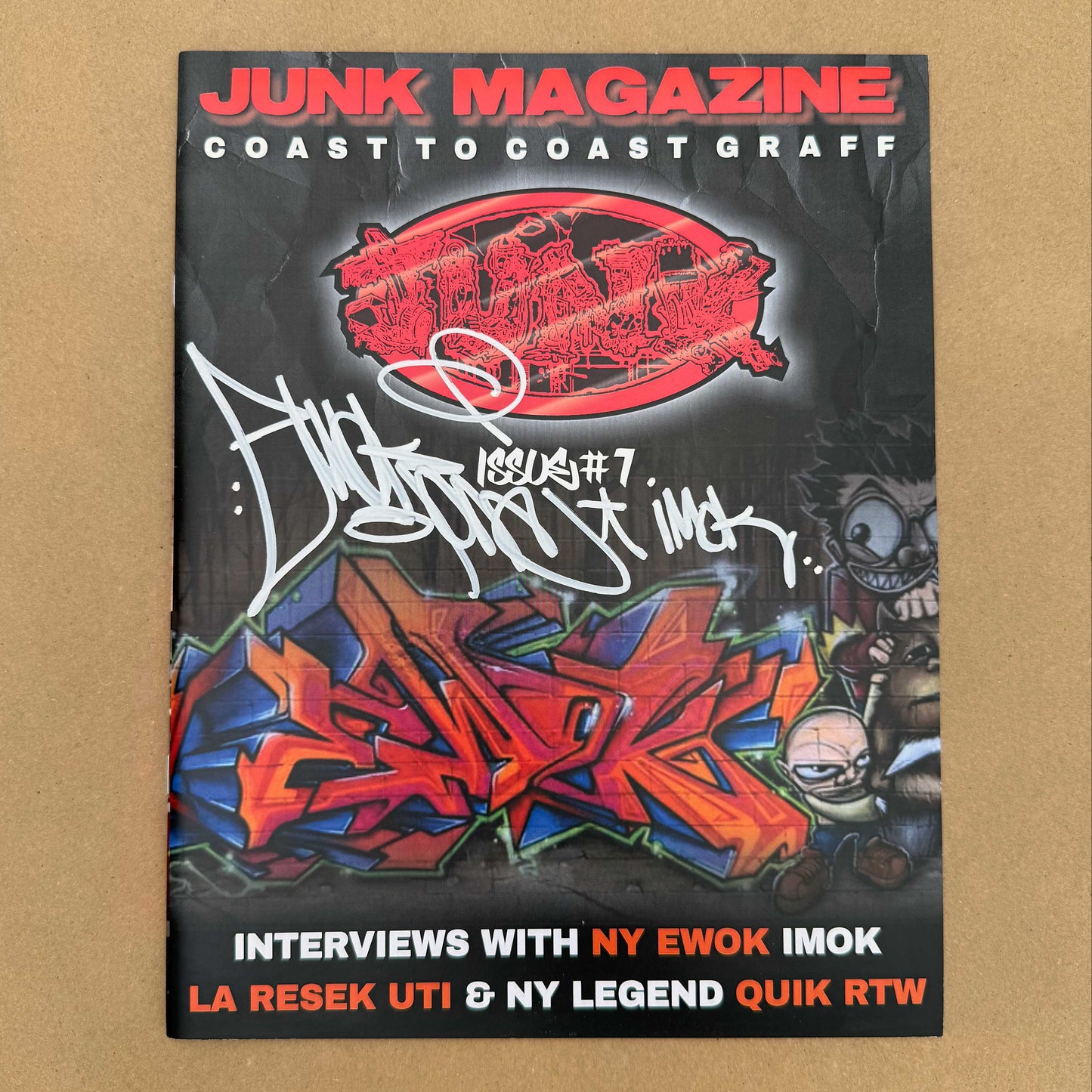 JUNK MAGAZINE #7 Signed Cover.