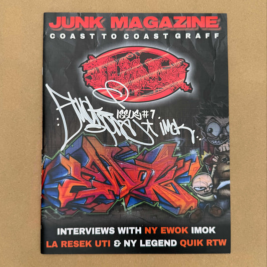 JUNK MAGAZINE #7 Signed Cover.