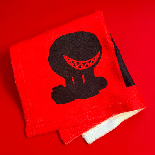 Gym Towel Red and Black